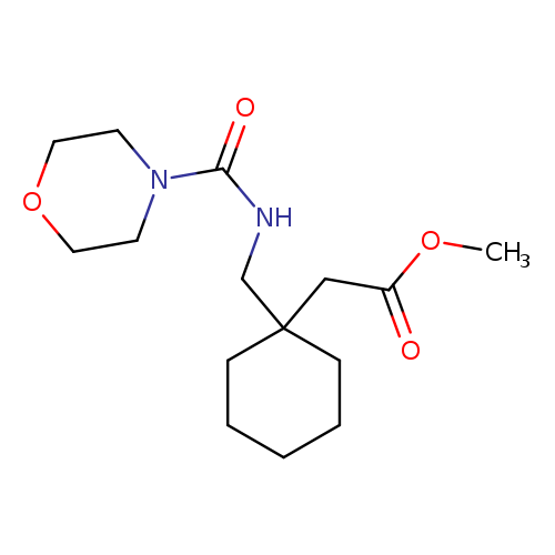 methyl 2-(1-((morpholine-4-carboxamido)methyl)cyclohexyl)acetate