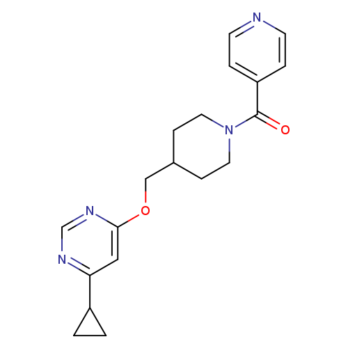 4-cyclopropyl-6-{[1-(pyridine-4-carbonyl)piperidin-4-yl]methoxy}pyrimidine