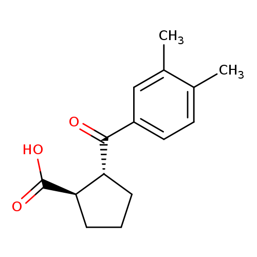 trans-2-(3,4-Dimethylbenzoyl)cyclopentane-1-carboxylic acid
