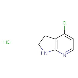 1H-Pyrrolo[2,3-b]pyridine, 4-chloro-2,3-dihydro-, hydrochloride (1:1)
