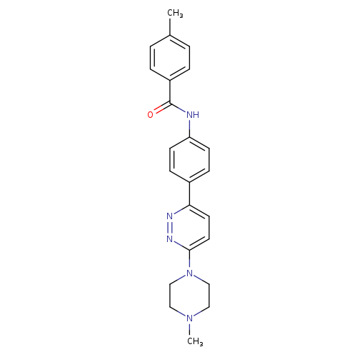 4-methyl-N-{4-[6-(4-methylpiperazin-1-yl)pyridazin-3-yl]phenyl}benzamide