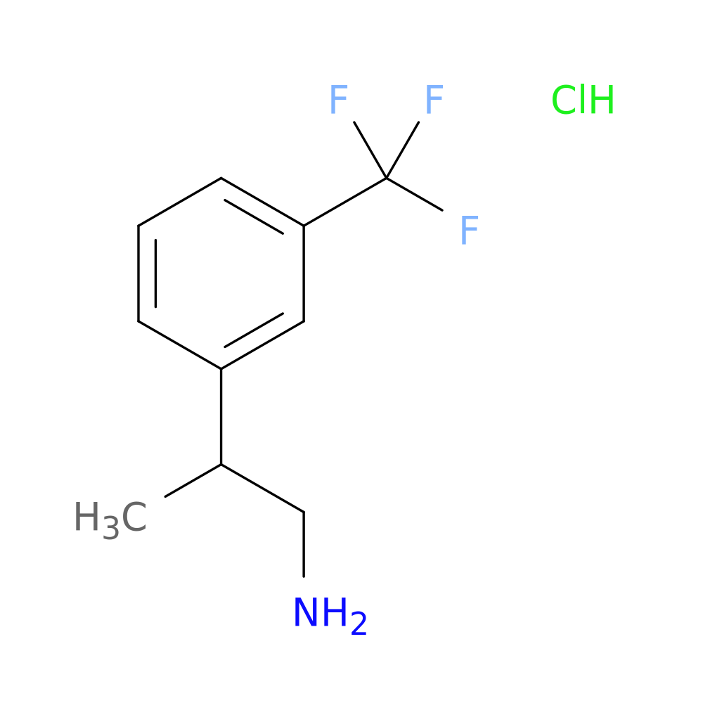 2-[3-(trifluoromethyl)phenyl]propan-1-amine hydrochloride