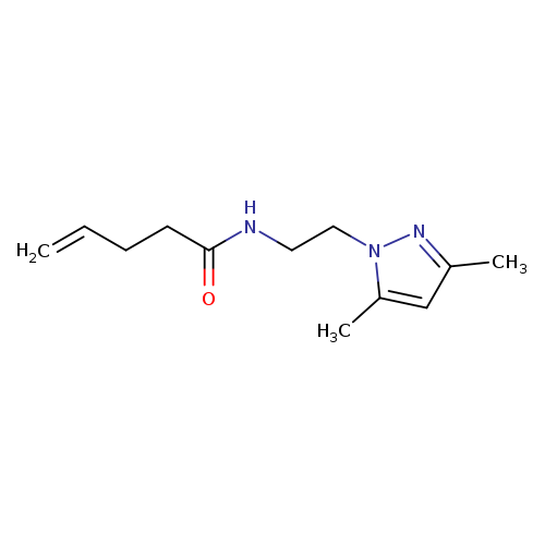 N-[2-(3,5-dimethyl-1H-pyrazol-1-yl)ethyl]pent-4-enamide