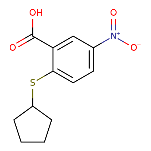 2-(Cyclopentylsulfanyl)-5-nitrobenzoic acid