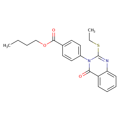 butyl 4-[2-(ethylsulfanyl)-4-oxo-3,4-dihydroquinazolin-3-yl]benzoate