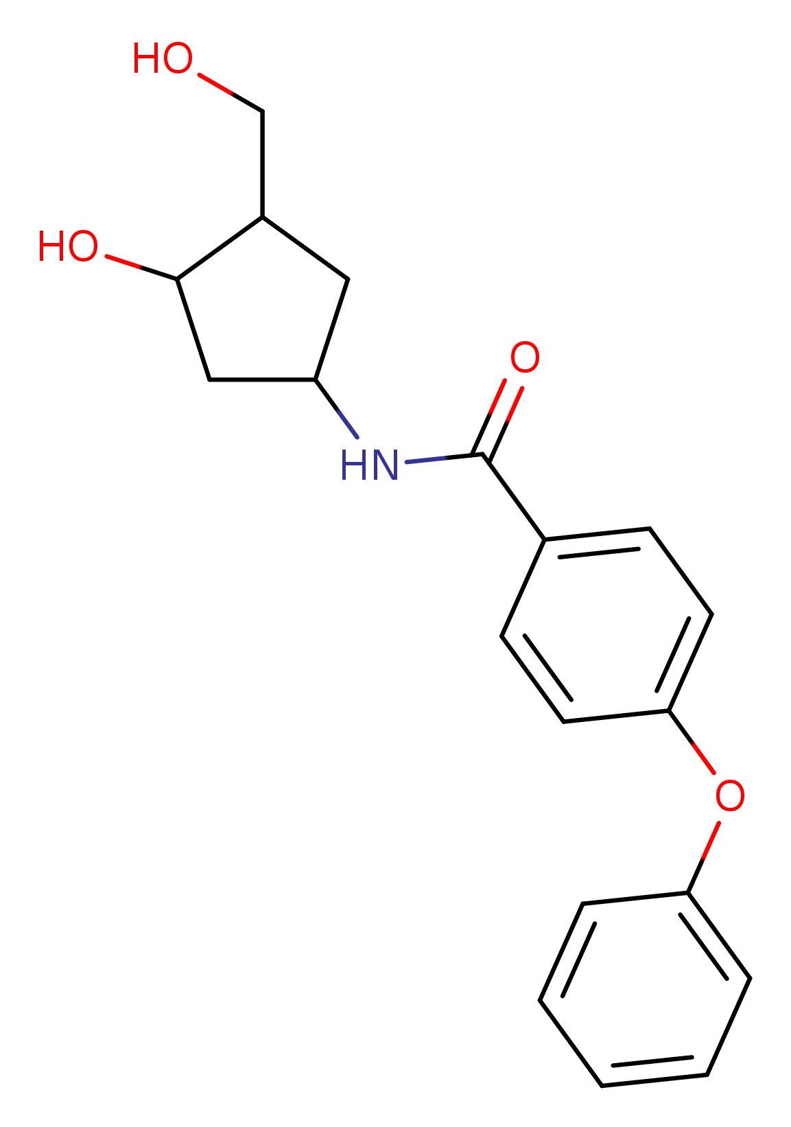 N-[3-hydroxy-4-(hydroxymethyl)cyclopentyl]-4-phenoxybenzamide