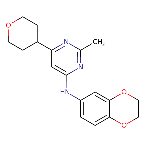 N-(2,3-dihydro-1,4-benzodioxin-6-yl)-2-methyl-6-(oxan-4-yl)pyrimidin-4-amine
