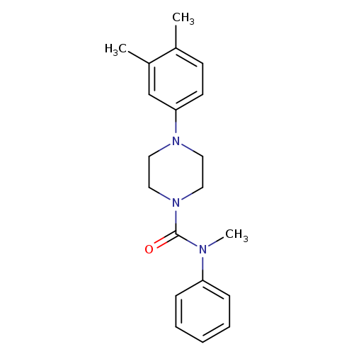 4-(3,4-dimethylphenyl)-N-methyl-N-phenylpiperazine-1-carboxamide