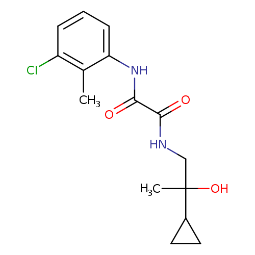 N'-(3-chloro-2-methylphenyl)-N-(2-cyclopropyl-2-hydroxypropyl)ethanediamide