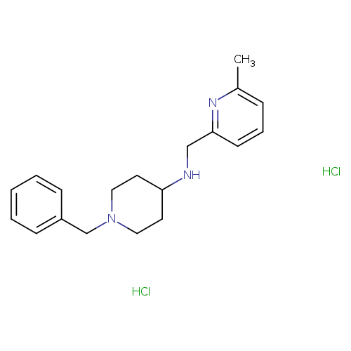 1-benzyl-N-[(6-methylpyridin-2-yl)methyl]piperidin-4-amine dihydrochloride