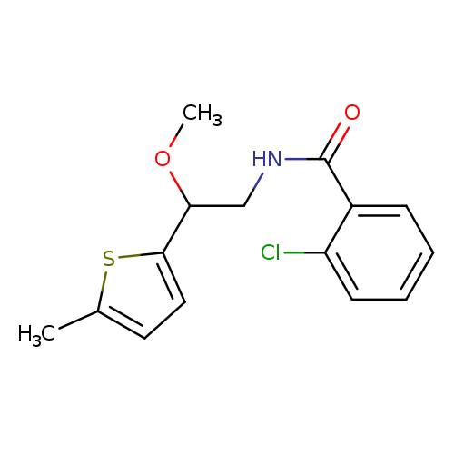 2-chloro-N-[2-methoxy-2-(5-methylthiophen-2-yl)ethyl]benzamide