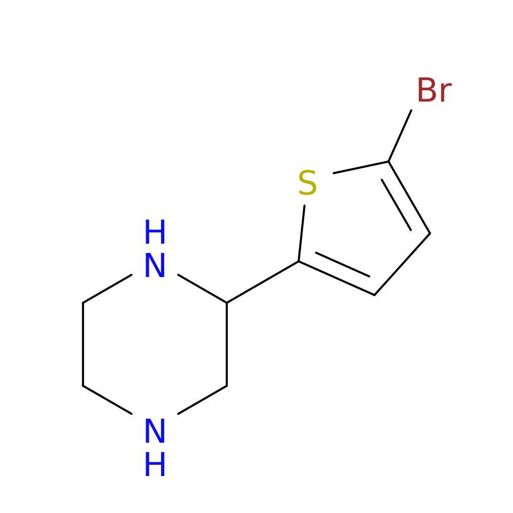 2-(5-Bromothiophen-2-yl)piperazine