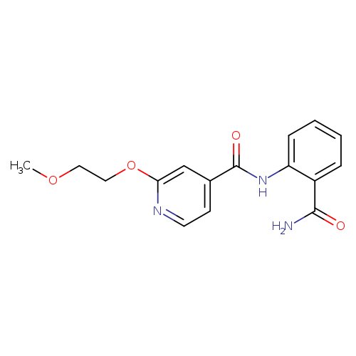 N-(2-carbamoylphenyl)-2-(2-methoxyethoxy)pyridine-4-carboxamide