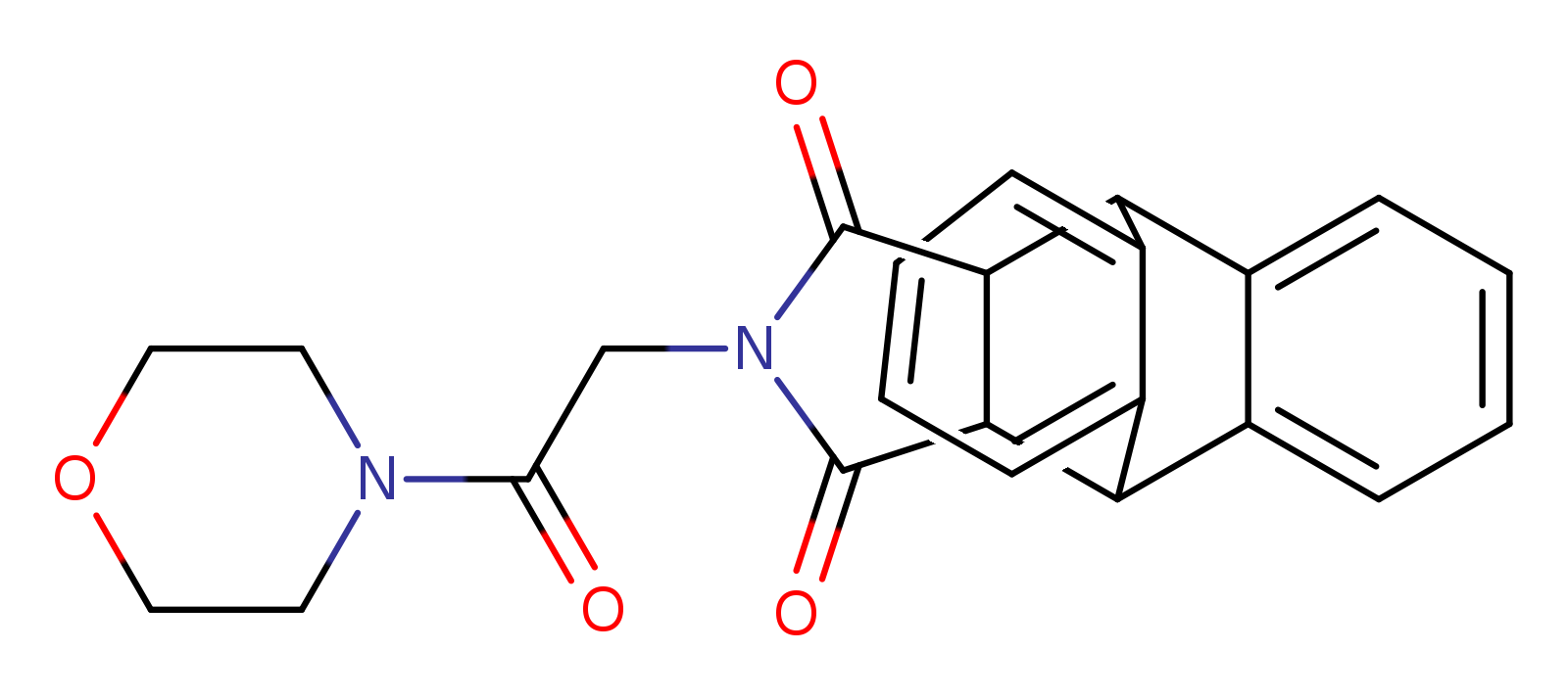 1-[2-(4-morpholinyl)-2-oxoethyl]-9,10-dihydro-9,10-[3,4]pyrrolidinoanthracene-12,14-dione