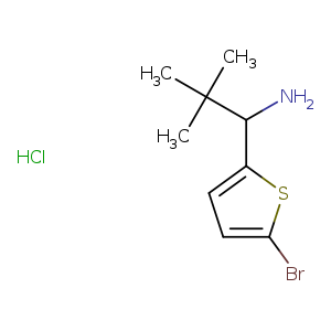 1-(5-bromothiophen-2-yl)-2,2-dimethylpropan-1-amine hydrochloride