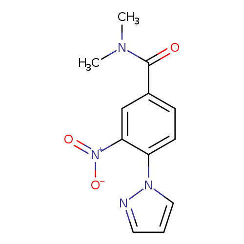 N,N-dimethyl-3-nitro-4-(1H-pyrazol-1-yl)benzamide