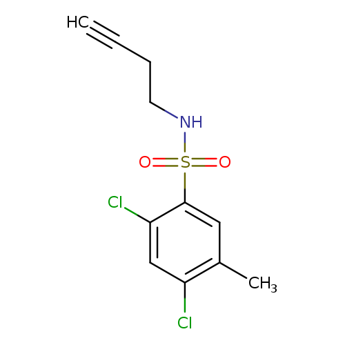 N-(but-3-yn-1-yl)-2,4-dichloro-5-methylbenzene-1-sulfonamide