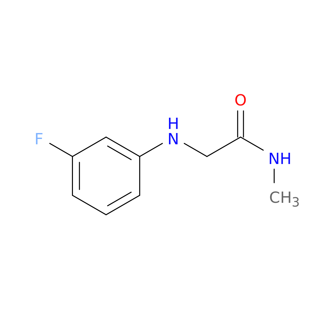 2-[(3-fluorophenyl)amino]-N-methylacetamide