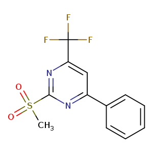 2-methanesulfonyl-4-phenyl-6-(trifluoromethyl)pyrimidine