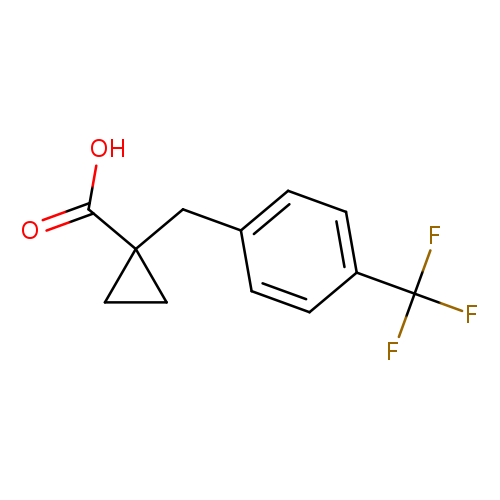 1-([4-(Trifluoromethyl)phenyl]methyl)cyclopropane-1-carboxylic acid