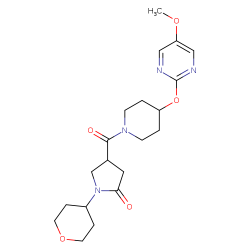 4-{4-[(5-methoxypyrimidin-2-yl)oxy]piperidine-1-carbonyl}-1-(oxan-4-yl)pyrrolidin-2-one