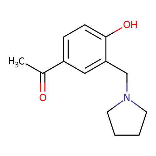 1-[4-Hydroxy-3-(pyrrolidin-1-ylmethyl)phenyl]ethan-1-one