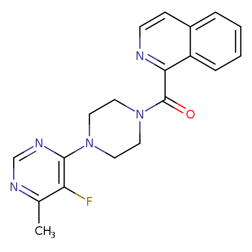 1-[4-(5-fluoro-6-methylpyrimidin-4-yl)piperazine-1-carbonyl]isoquinoline