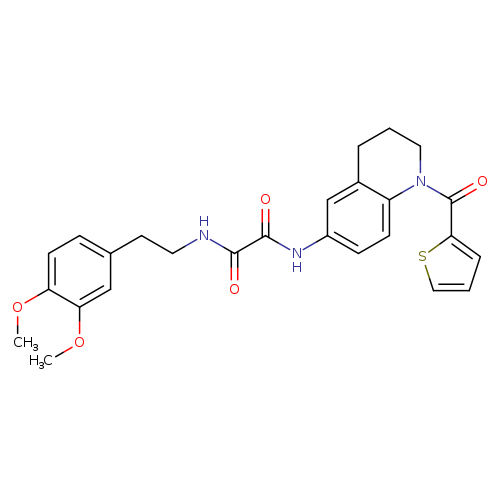 N'-[2-(3,4-dimethoxyphenyl)ethyl]-N-[1-(thiophene-2-carbonyl)-1,2,3,4-tetrahydroquinolin-6-yl]ethanediamide