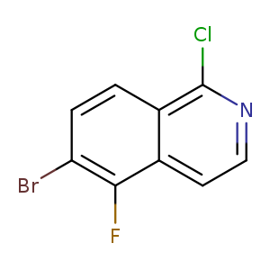 6-Bromo-1-chloro-5-fluoroisoquinoline