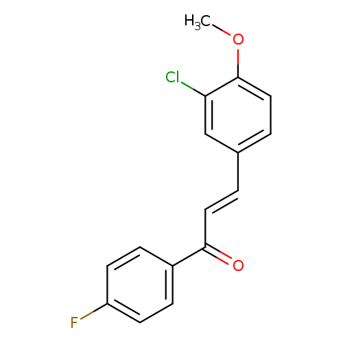 (2E)-3-(3-chloro-4-methoxyphenyl)-1-(4-fluorophenyl)prop-2-en-1-one
