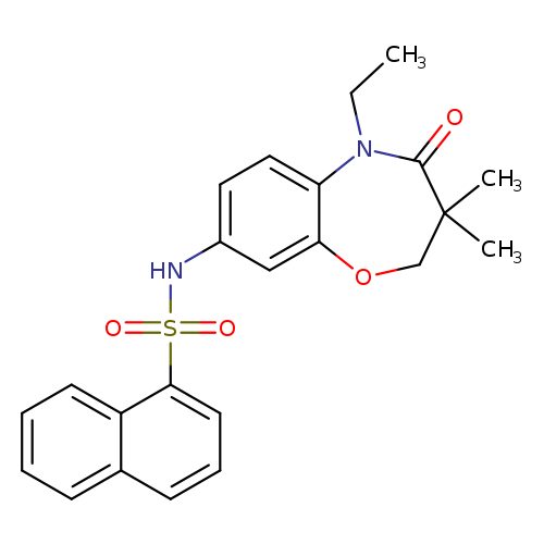 N-(5-ethyl-3,3-dimethyl-4-oxo-2,3,4,5-tetrahydro-1,5-benzoxazepin-8-yl)naphthalene-1-sulfonamide