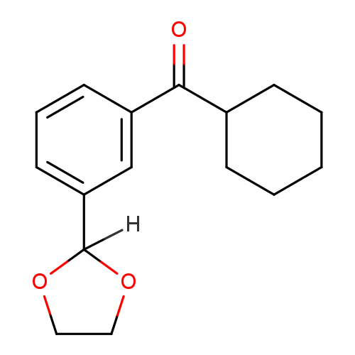 Cyclohexyl 3-(1,3-dioxolan-2-yl)phenyl ketone