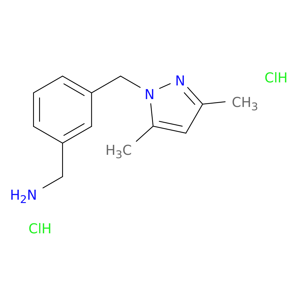 (3-[(3,5-Dimethyl-1h-pyrazol-1-yl)methyl]phenyl)methanamine dihydrochloride