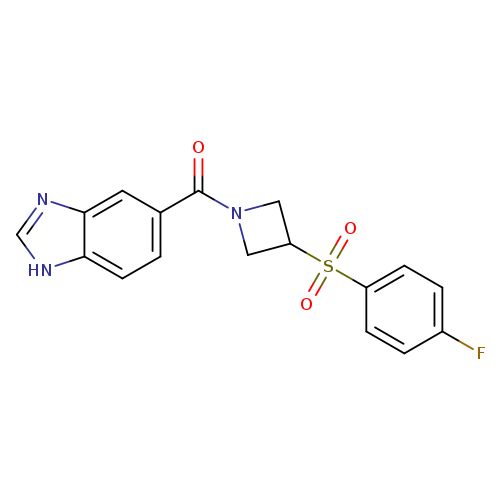 5-[3-(4-fluorobenzenesulfonyl)azetidine-1-carbonyl]-1H-1,3-benzodiazole