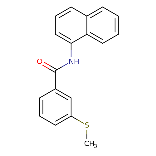 3-(methylsulfanyl)-N-(naphthalen-1-yl)benzamide