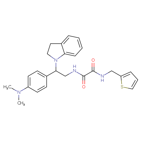 N'-[2-(2,3-dihydro-1H-indol-1-yl)-2-[4-(dimethylamino)phenyl]ethyl]-N-[(thiophen-2-yl)methyl]ethanediamide