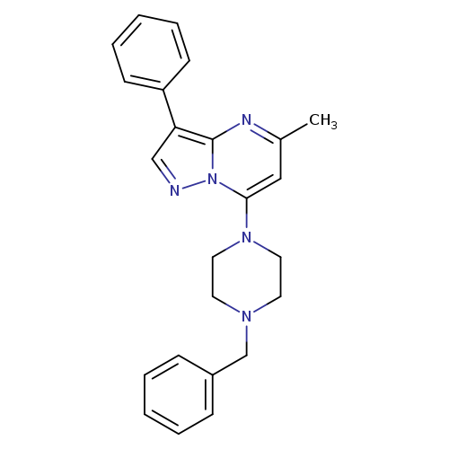 1-benzyl-4-{5-methyl-3-phenylpyrazolo[1,5-a]pyrimidin-7-yl}piperazine