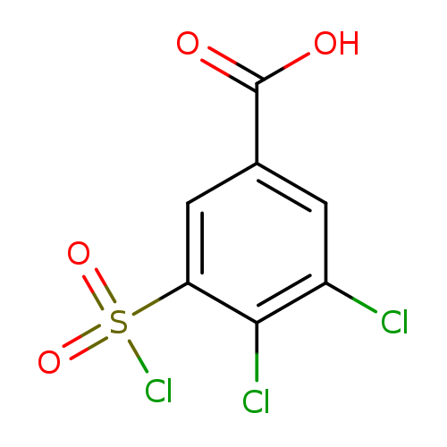 Benzoic acid, 3,4-dichloro-5-(chlorosulfonyl)-