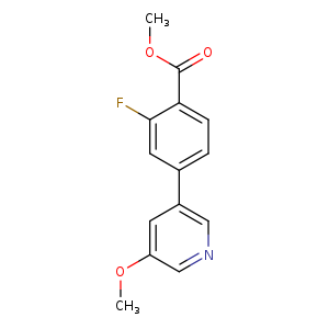 Methyl 2-fluoro-4-(5-methoxypyridin-3-yl)benzoate