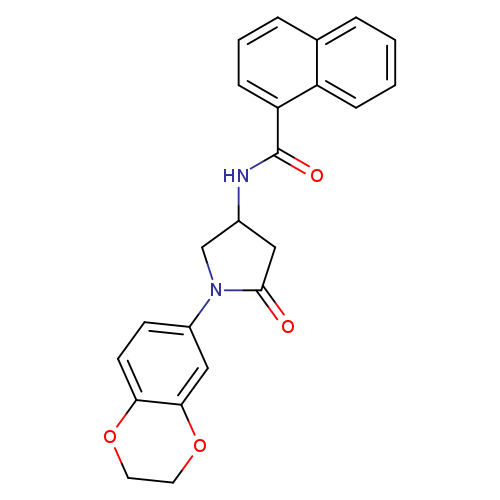 N-[1-(2,3-dihydro-1,4-benzodioxin-6-yl)-5-oxopyrrolidin-3-yl]naphthalene-1-carboxamide