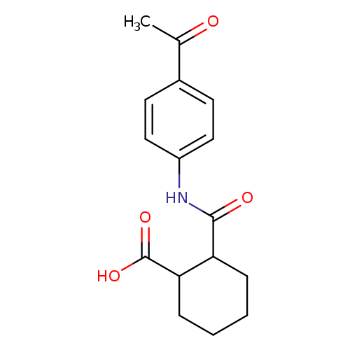 2-([(4-Acetylphenyl)amino]carbonyl)cyclohexanecarboxylic acid