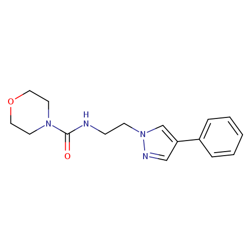 N-[2-(4-phenyl-1H-pyrazol-1-yl)ethyl]morpholine-4-carboxamide