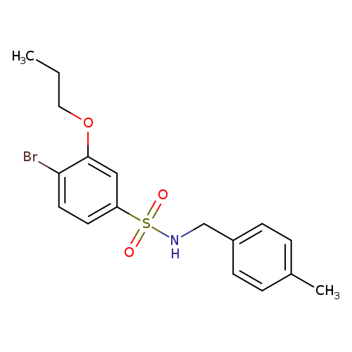 4-bromo-N-[(4-methylphenyl)methyl]-3-propoxybenzene-1-sulfonamide