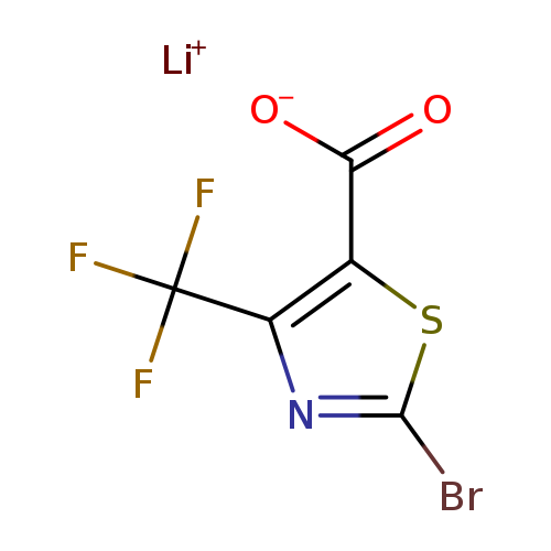 lithium(1+) ion 2-bromo-4-(trifluoromethyl)-1,3-thiazole-5-carboxylate