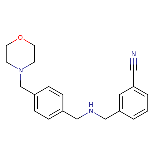 3-[({[4-(morpholin-4-ylmethyl)phenyl]methyl}amino)methyl]benzonitrile