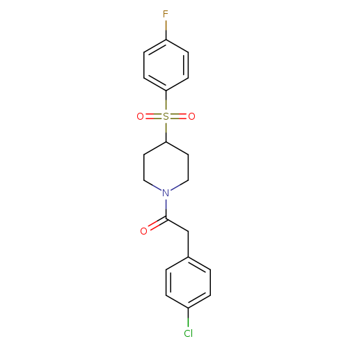 2-(4-chlorophenyl)-1-[4-(4-fluorobenzenesulfonyl)piperidin-1-yl]ethan-1-one