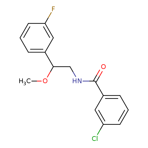 3-chloro-N-[2-(3-fluorophenyl)-2-methoxyethyl]benzamide