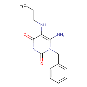 6-amino-1-benzyl-5-(propylamino)-1,2,3,4-tetrahydropyrimidine-2,4-dione