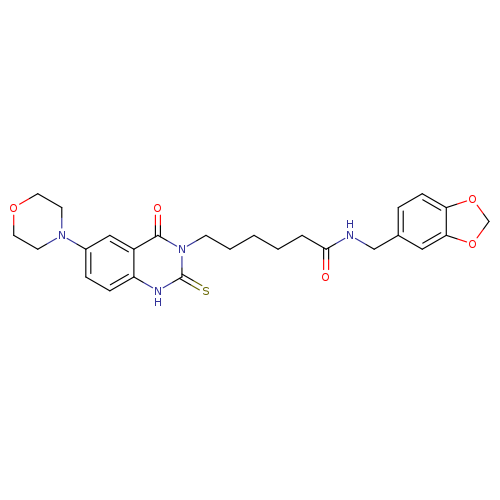 N-[(2H-1,3-benzodioxol-5-yl)methyl]-6-[6-(morpholin-4-yl)-4-oxo-2-sulfanylidene-1,2,3,4-tetrahydroquinazolin-3-yl]hexanamide