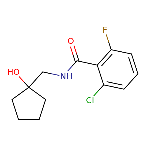 2-chloro-6-fluoro-N-[(1-hydroxycyclopentyl)methyl]benzamide